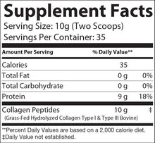 Load image into Gallery viewer, elite collagen supplement nutritional facts
